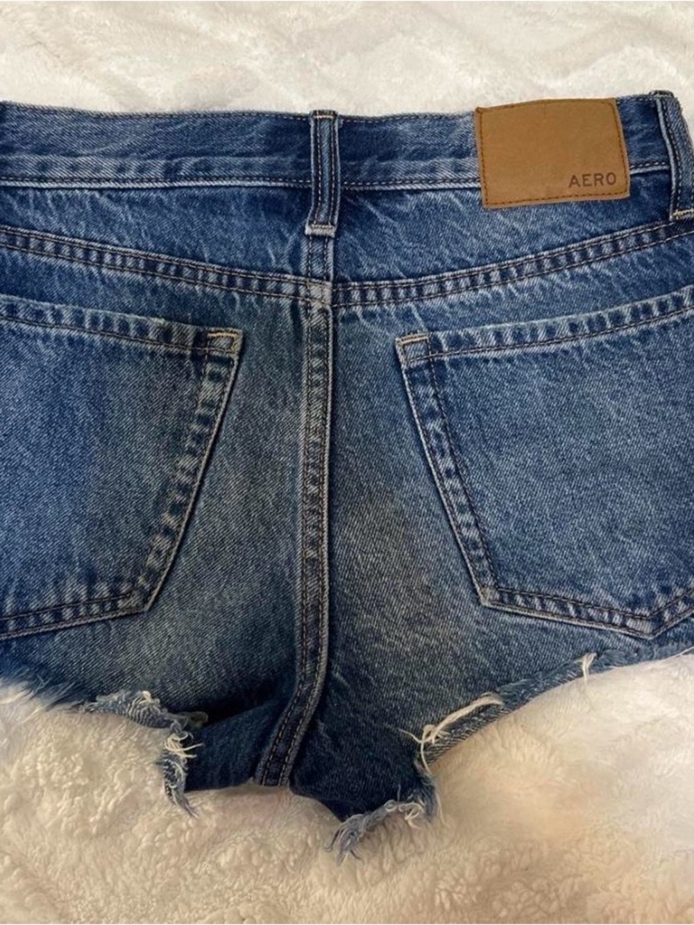 Aeropostale Dark Blue Denim Cutoff Shorts